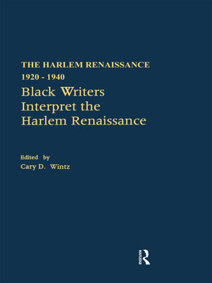 cover image of Black Writers Interpret the Harlem Renaissance